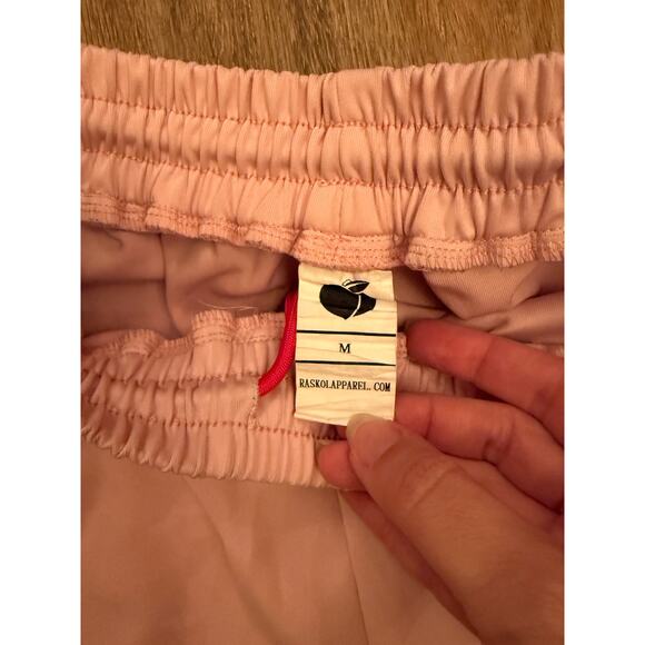 Adidas Men's Pink Shorts with Red Accents - Picture 3 of 4